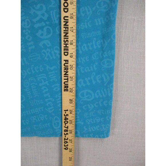 Harley-Davidson Womens Blue Tank Top 2W Cotton/Spandex Made In Mexico - Picture 6 of 8